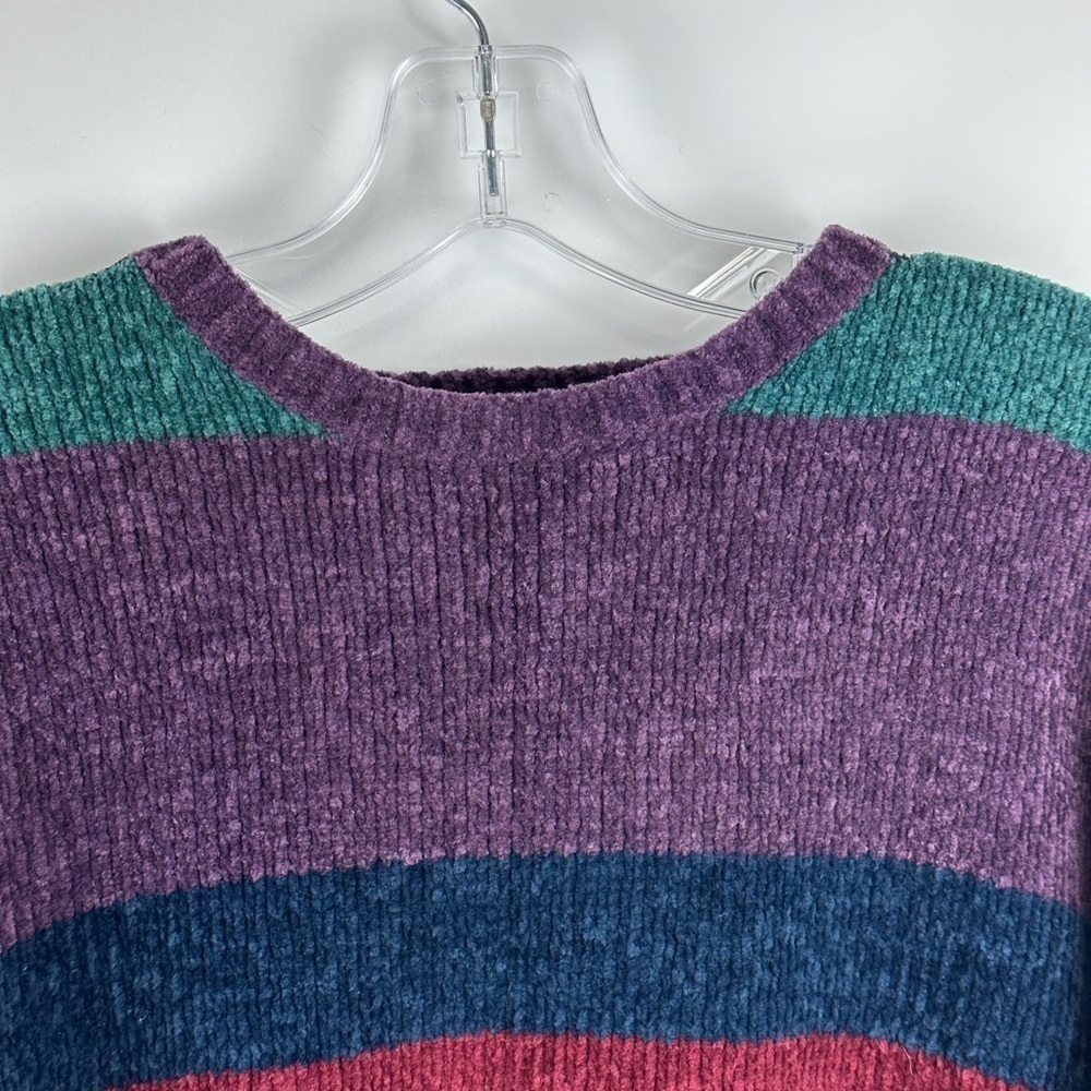 Women's Vintage Striped Silky Feel Sweater - Picture 5 of 7